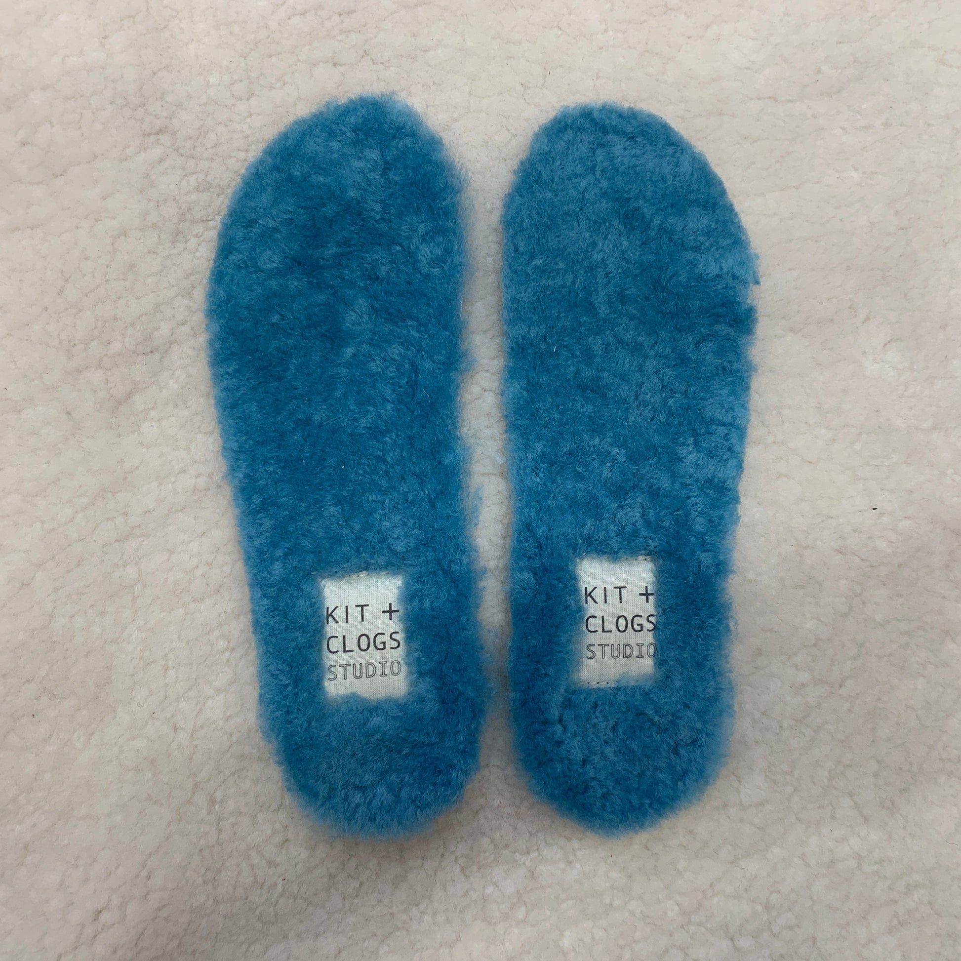 turquoise sheepskin insoles