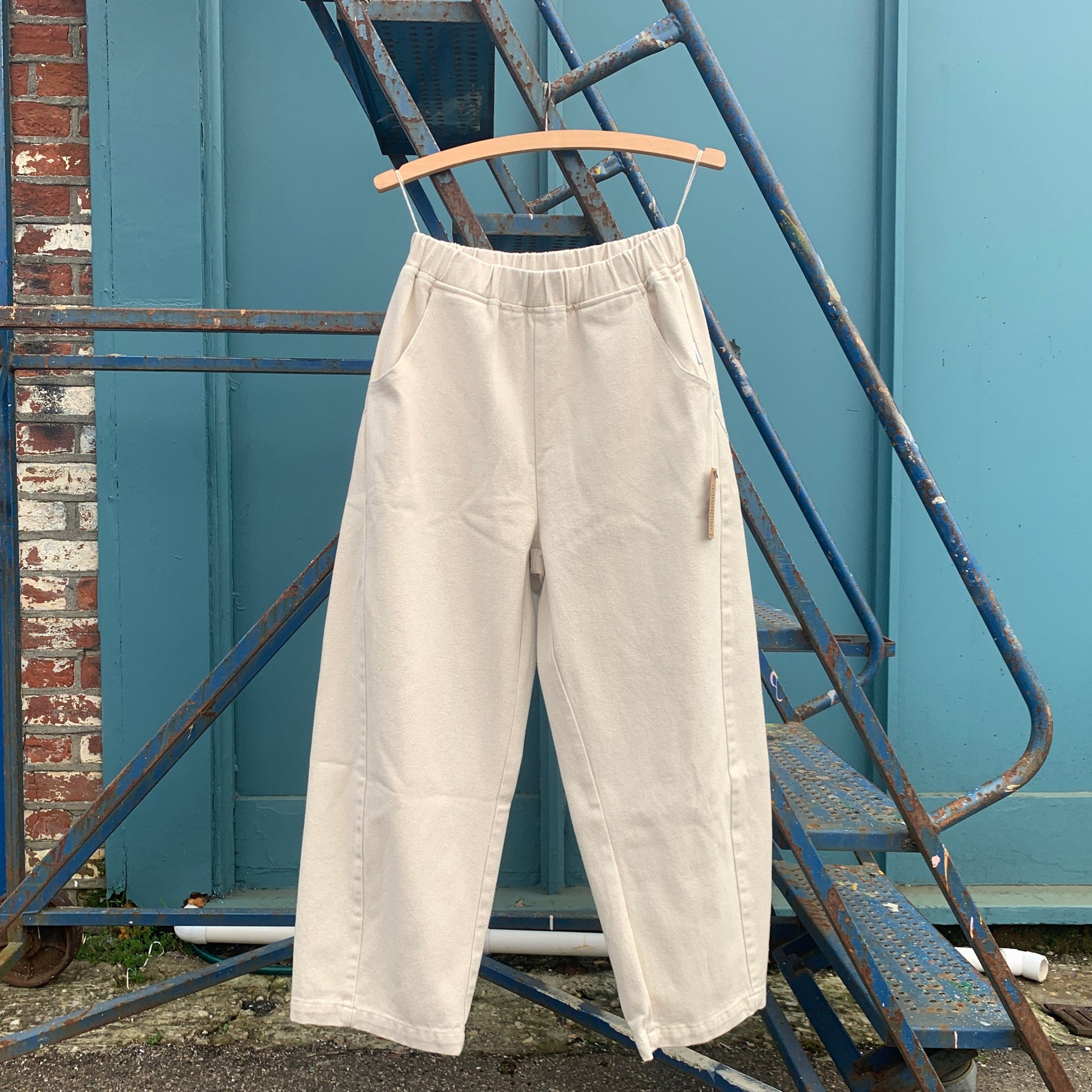 Natural Denim Arc Pants from Le Bon Shoppe